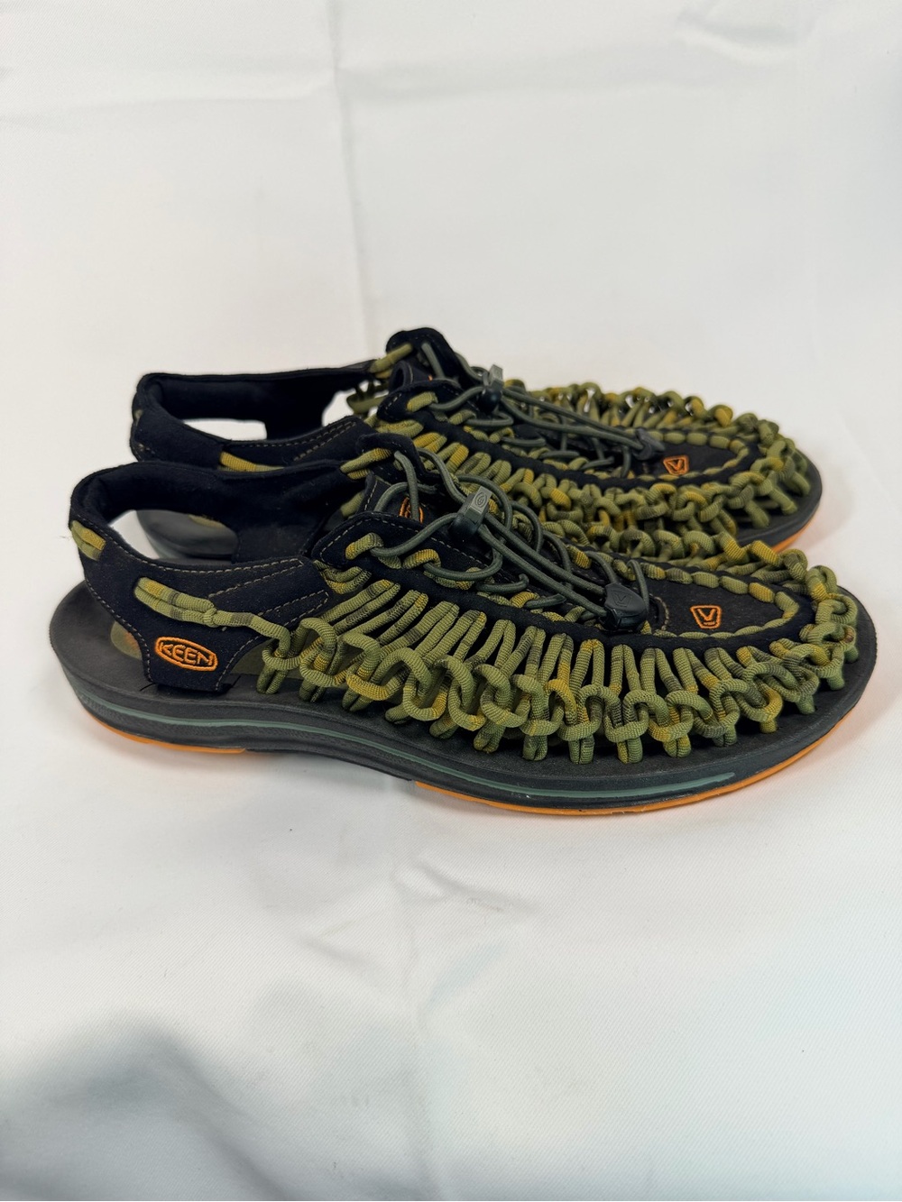 KEEN Men’s Size 10 Shoes Sandals Woven Outdoors Hiking Uneek Style Bungee Cords - Picture 6 of 13